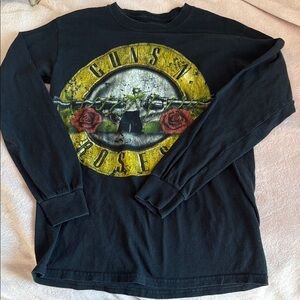 Black Long Sleeve Guns n Roses Long sleeve Shirt XS